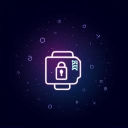 Secure digital wallet icon
